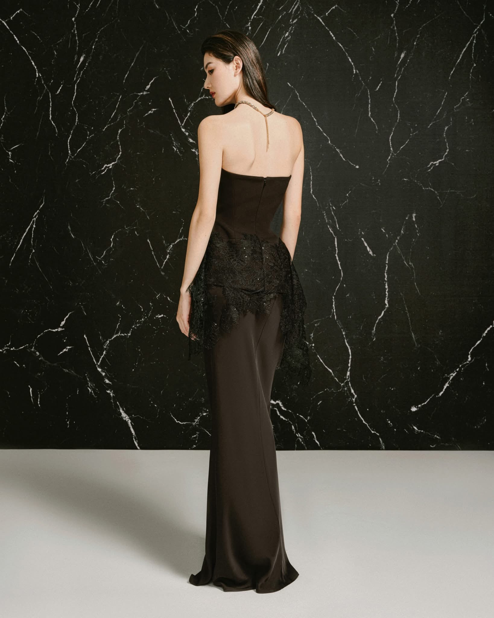 LANE JT MALIKA TOP  &amp; MALIKA SILK LONG SKIRT