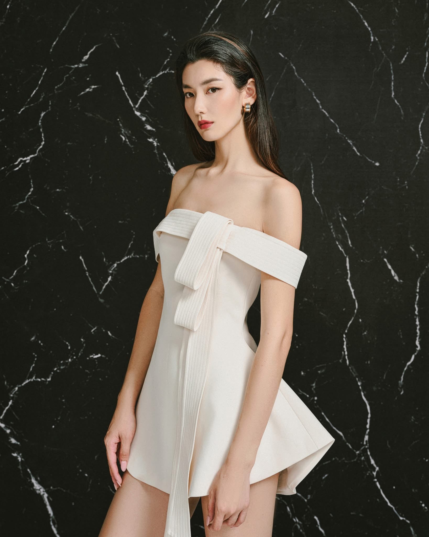 LANE JT EMBER MINI FLARE DRESS