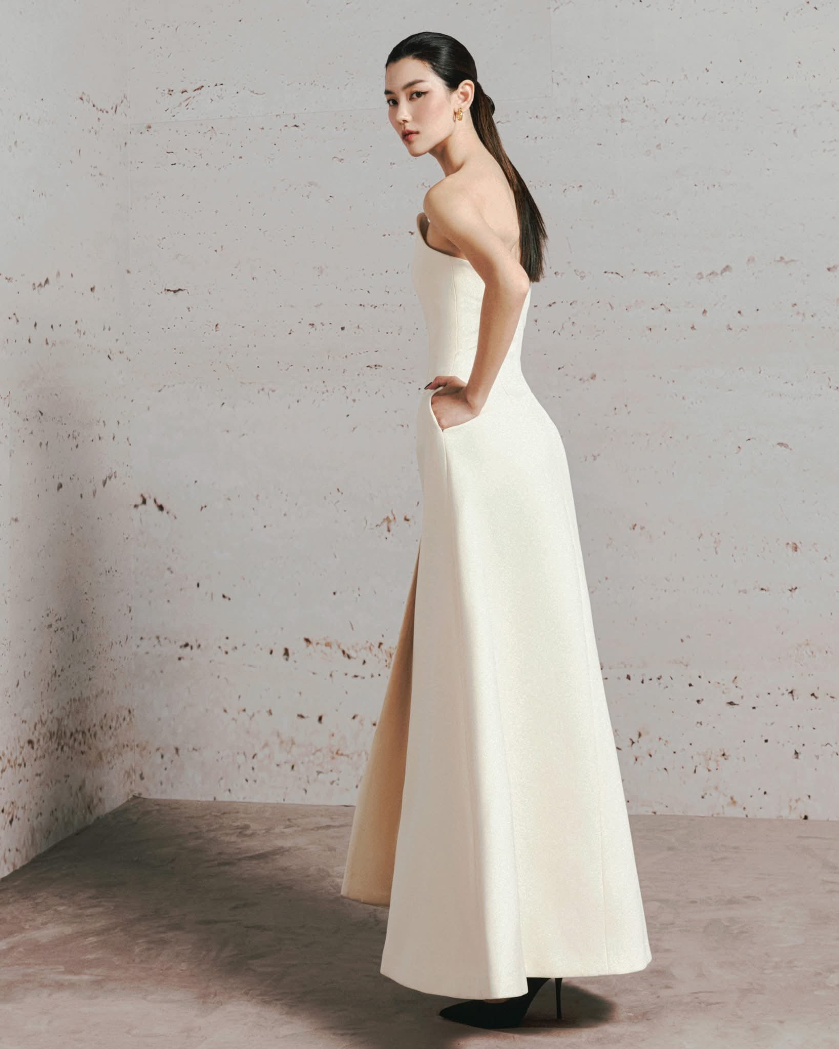 LANE JT PEYTON MIDI DRESS