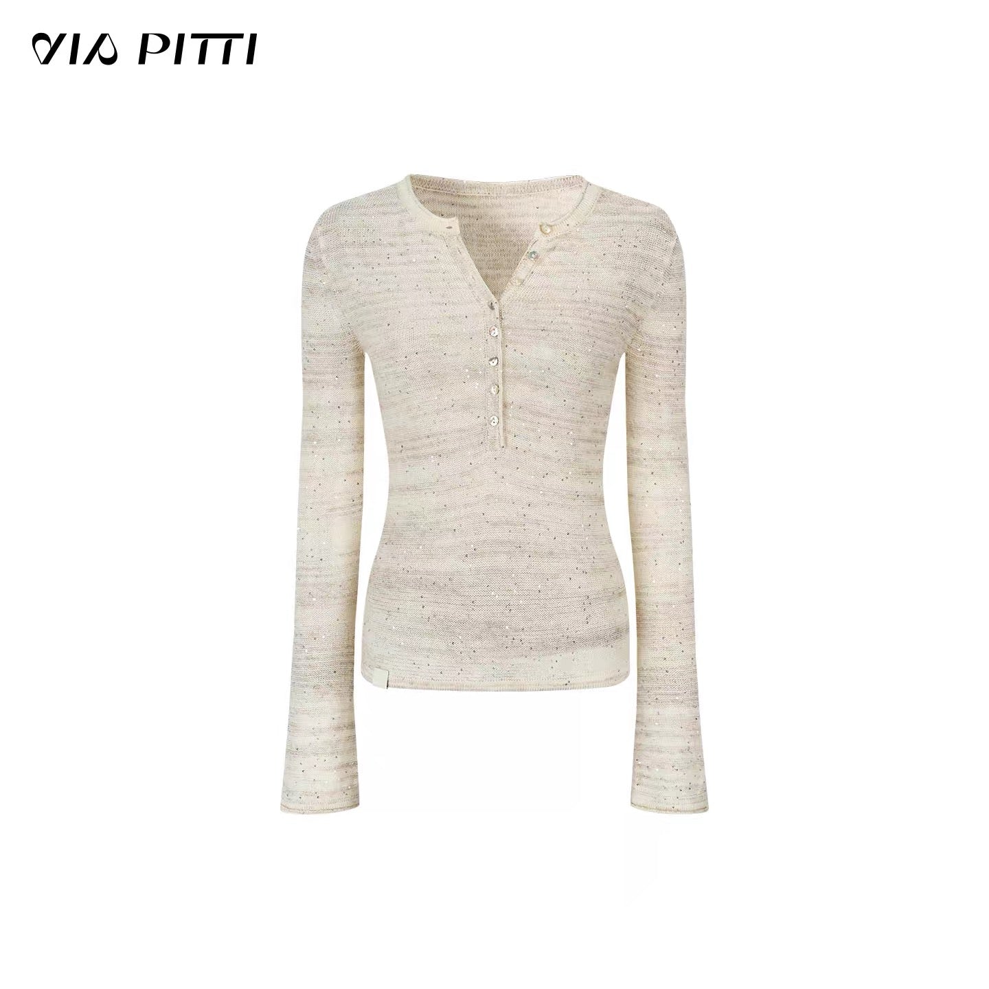 VIA PITTI VIADK619 Sparkling slim knit top