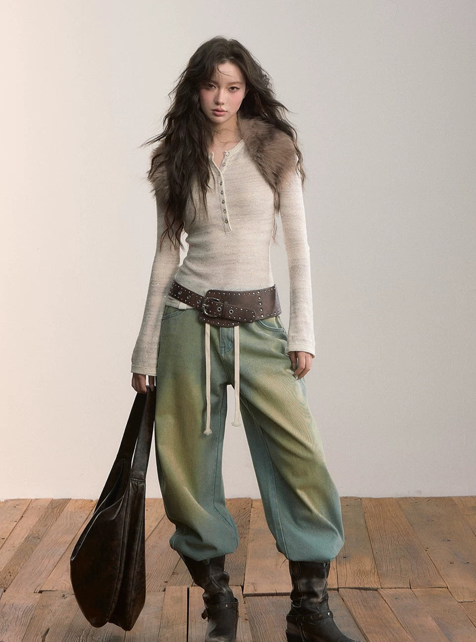 VIA PITTI VIADK619 Sparkling slim knit top