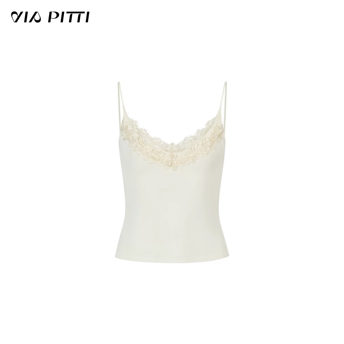 VIA PITTI VIADK654 Splicing lace short camisole