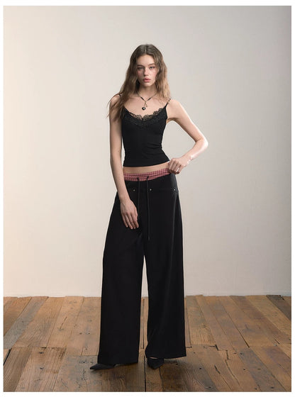 VIA PITTI VIADK654 Splicing lace short camisole