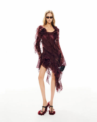 MUST HAVE Ruffled layered mini dress