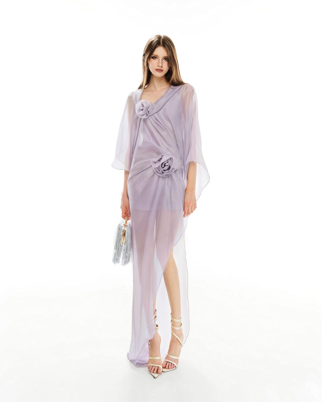 MUST HAVE Floral wrap gown-dress