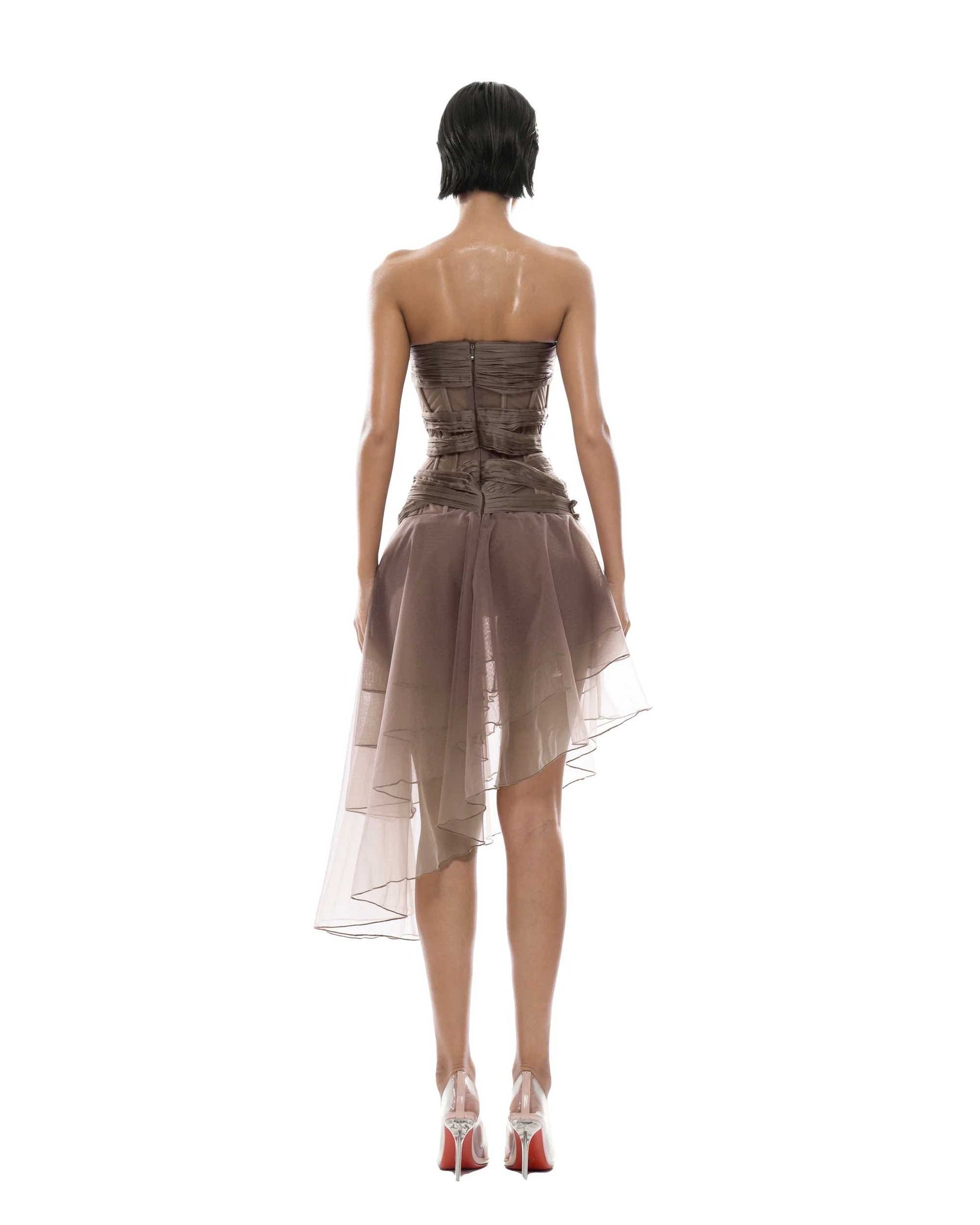 Huelleyrose THEA DRESS WITH BUTTERFLY PINS