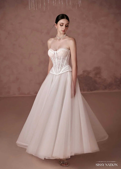 Sissy White Romantic Maxi Dress Wedding
