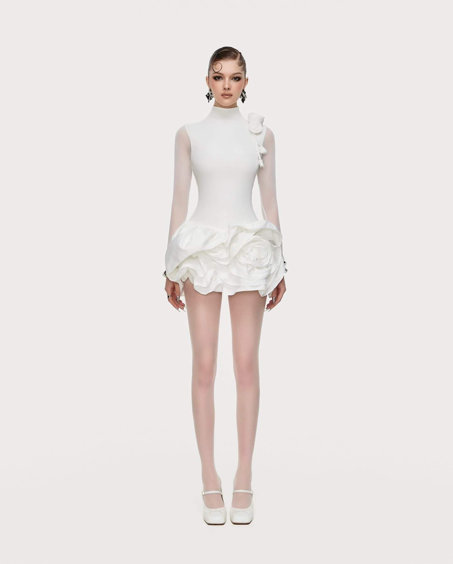 Moulinrose White Rose Dress