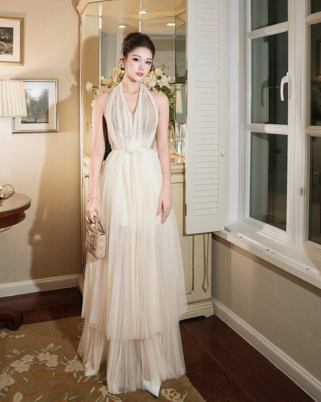 XY Bymyxy Soft cream dress