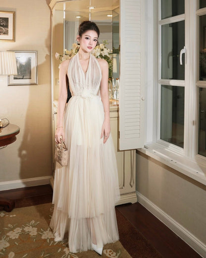 XY Bymyxy Soft cream dress