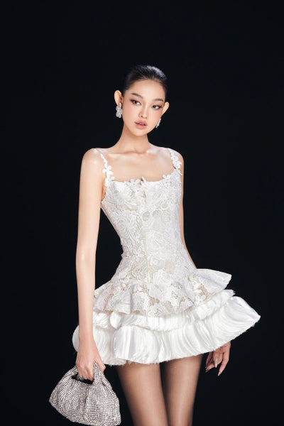 MAEL FEMME IVORY BLOOM DRESS