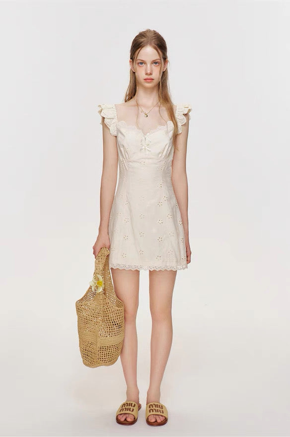 Kroche Embroidered lace dress