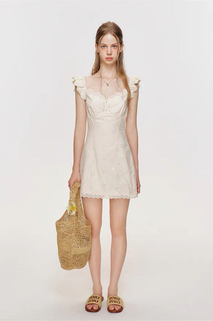 Kroche Embroidered lace dress