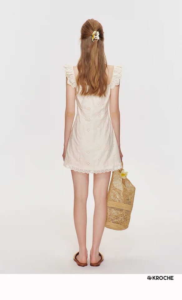 Kroche Embroidered lace dress