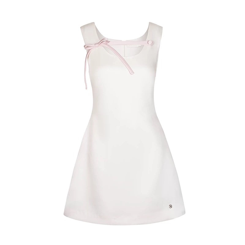 Kroche 3D bow satin dress