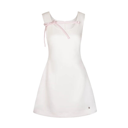 Kroche 3D bow satin dress