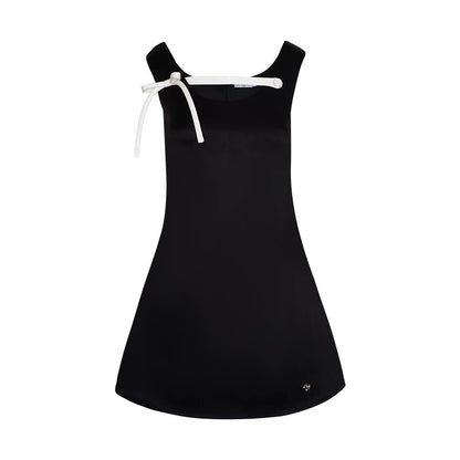 Kroche 3D bow satin dress