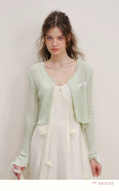 Kroche Vacation style flower suspender dress