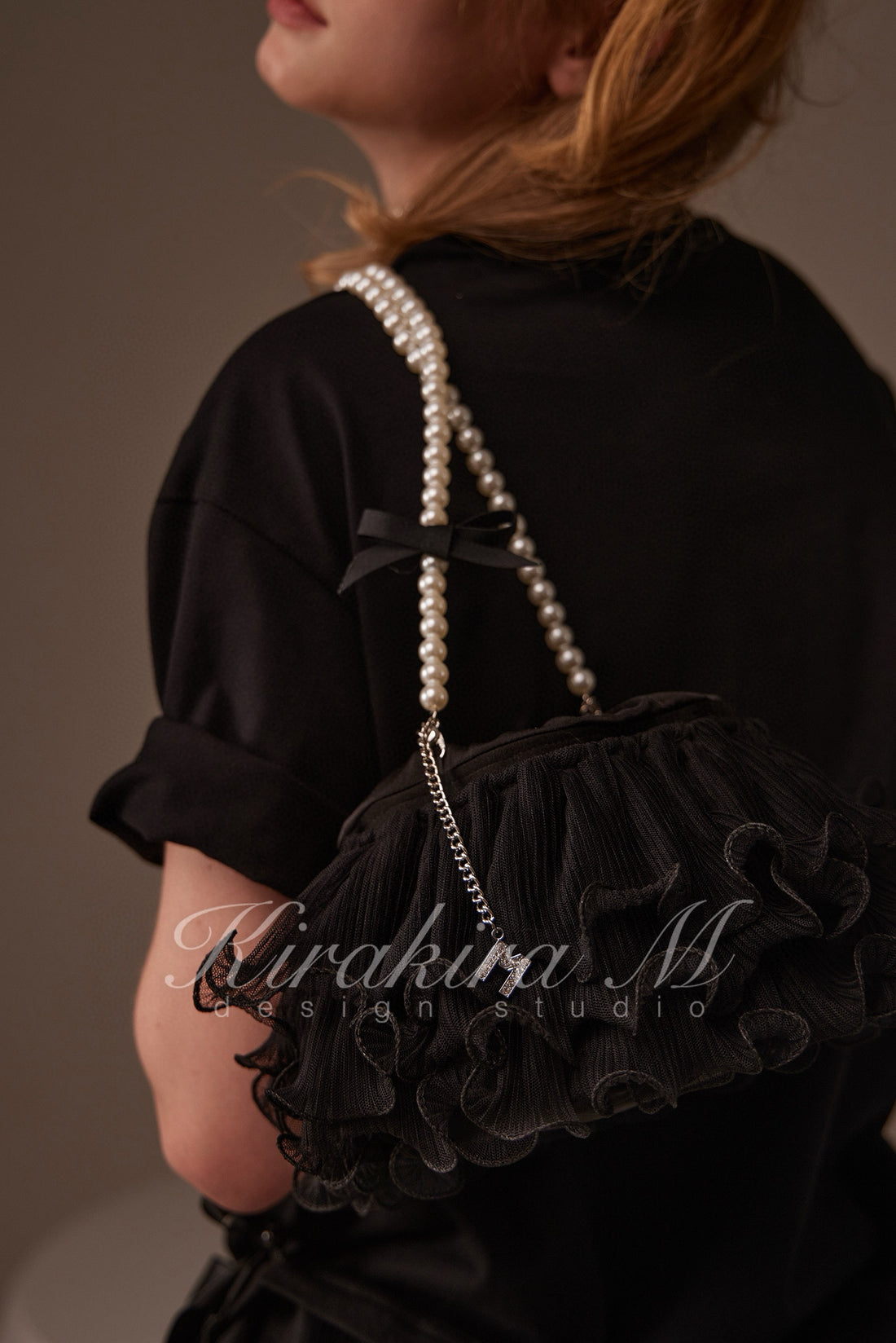 Kirakira.M Multi-layer lace bag (2color)