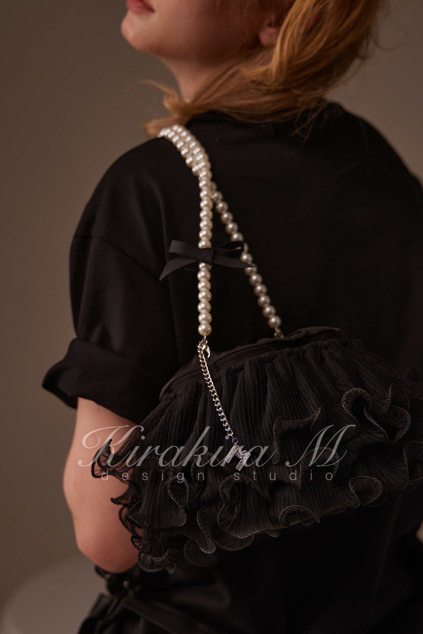 Kirakira.M Multi-layer lace bag (2color)