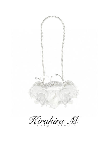 Kirakira.M Multi-layer lace bag (2color)