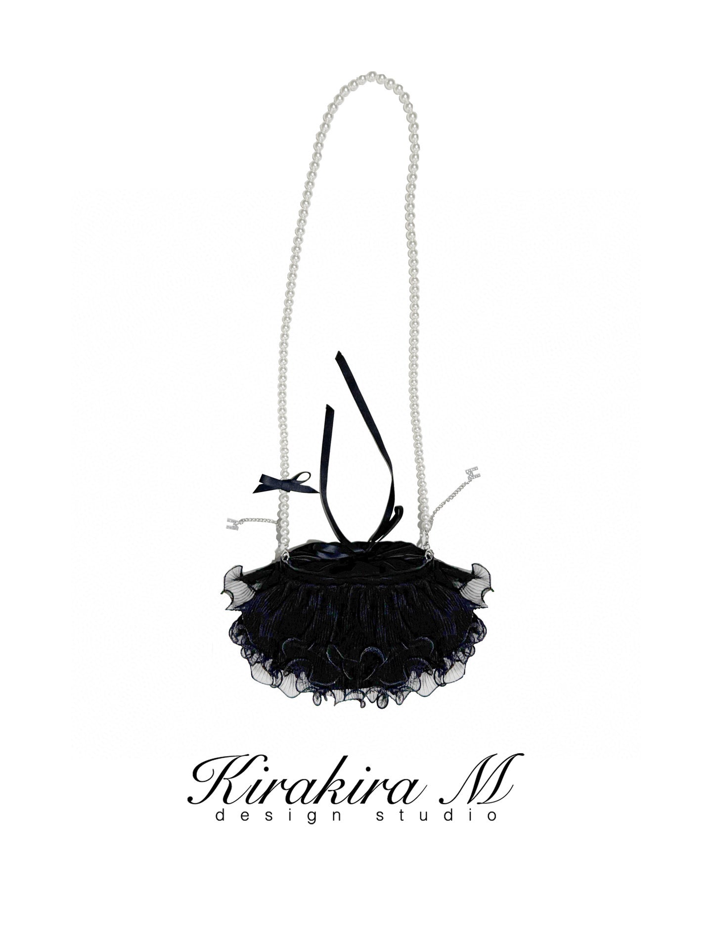Kirakira.M Multi-layer lace bag (2color)