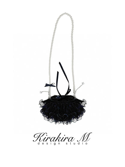 Kirakira.M Multi-layer lace bag (2color)