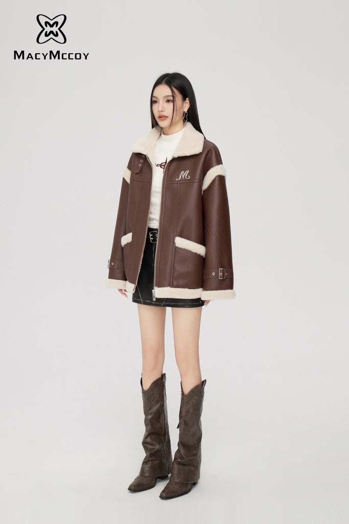 MacyMccoy Oversize Fur Coat (2color)