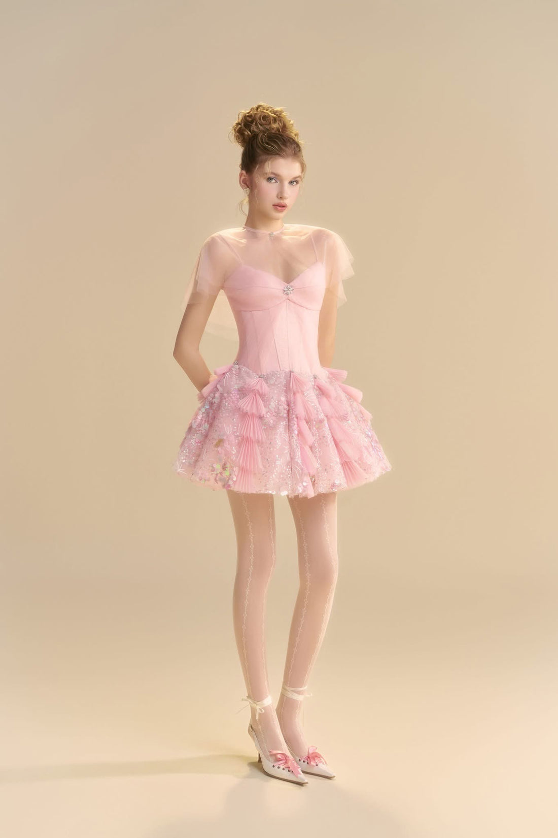 LINH PHUNG BLUSH DRESS