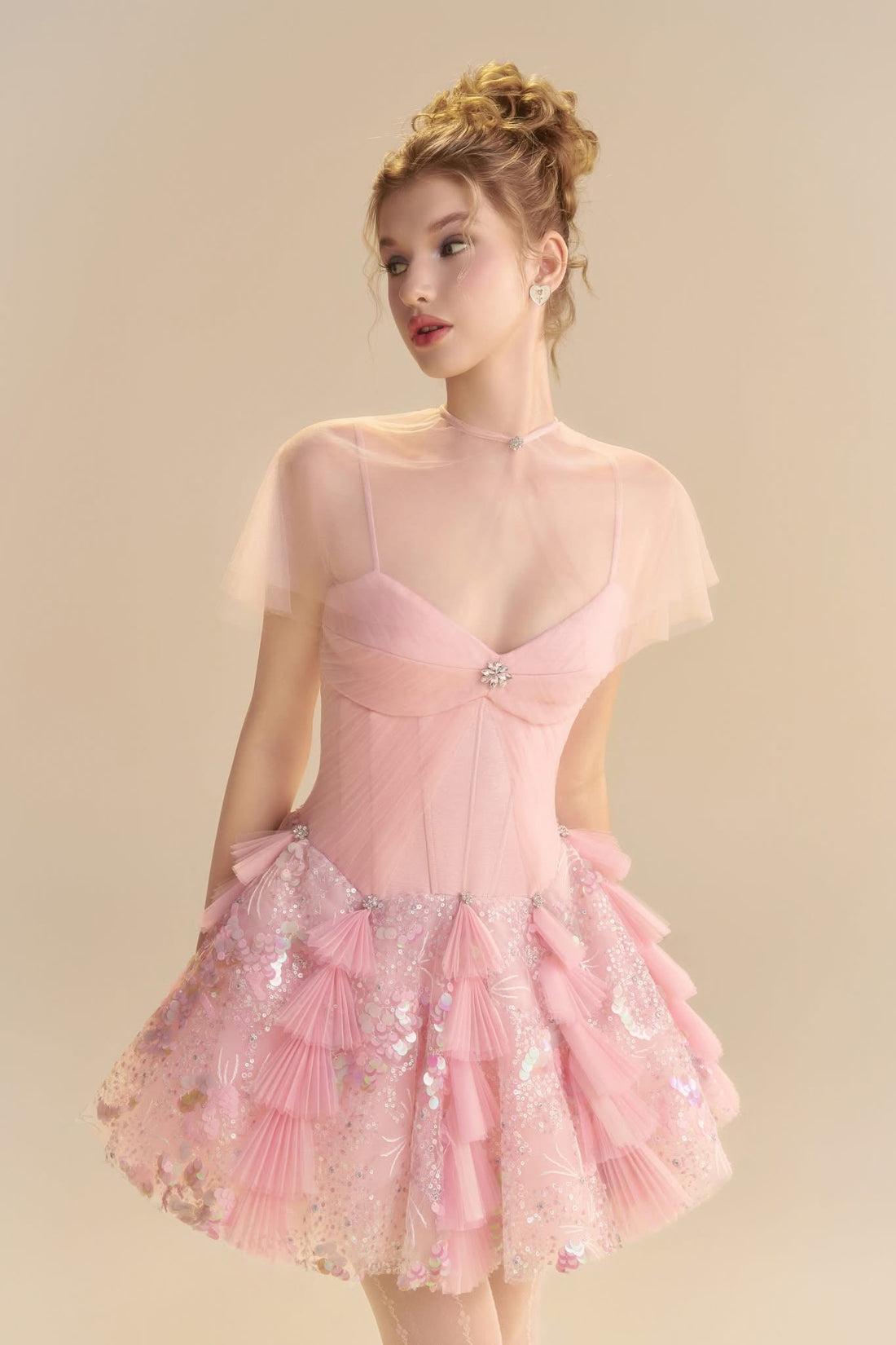 LINH PHUNG BLUSH DRESS