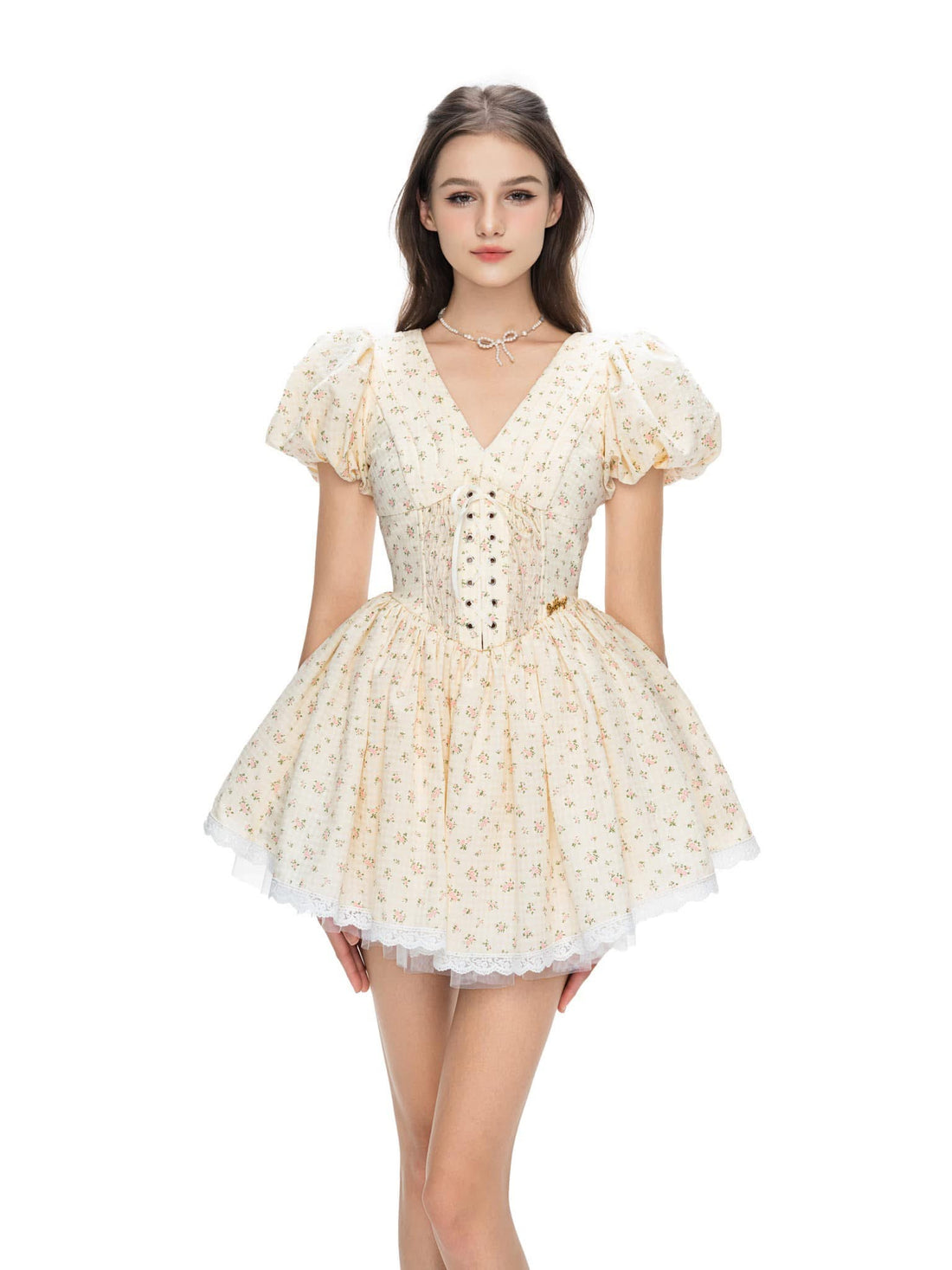 BEL ANGE Leona Floral Mini Dress