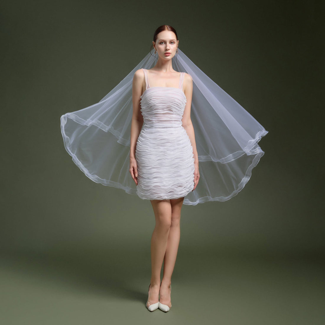 XY Bymyxy White Ribon Mini Dress