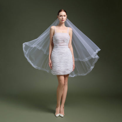 XY Bymyxy White Ribon Mini Dress