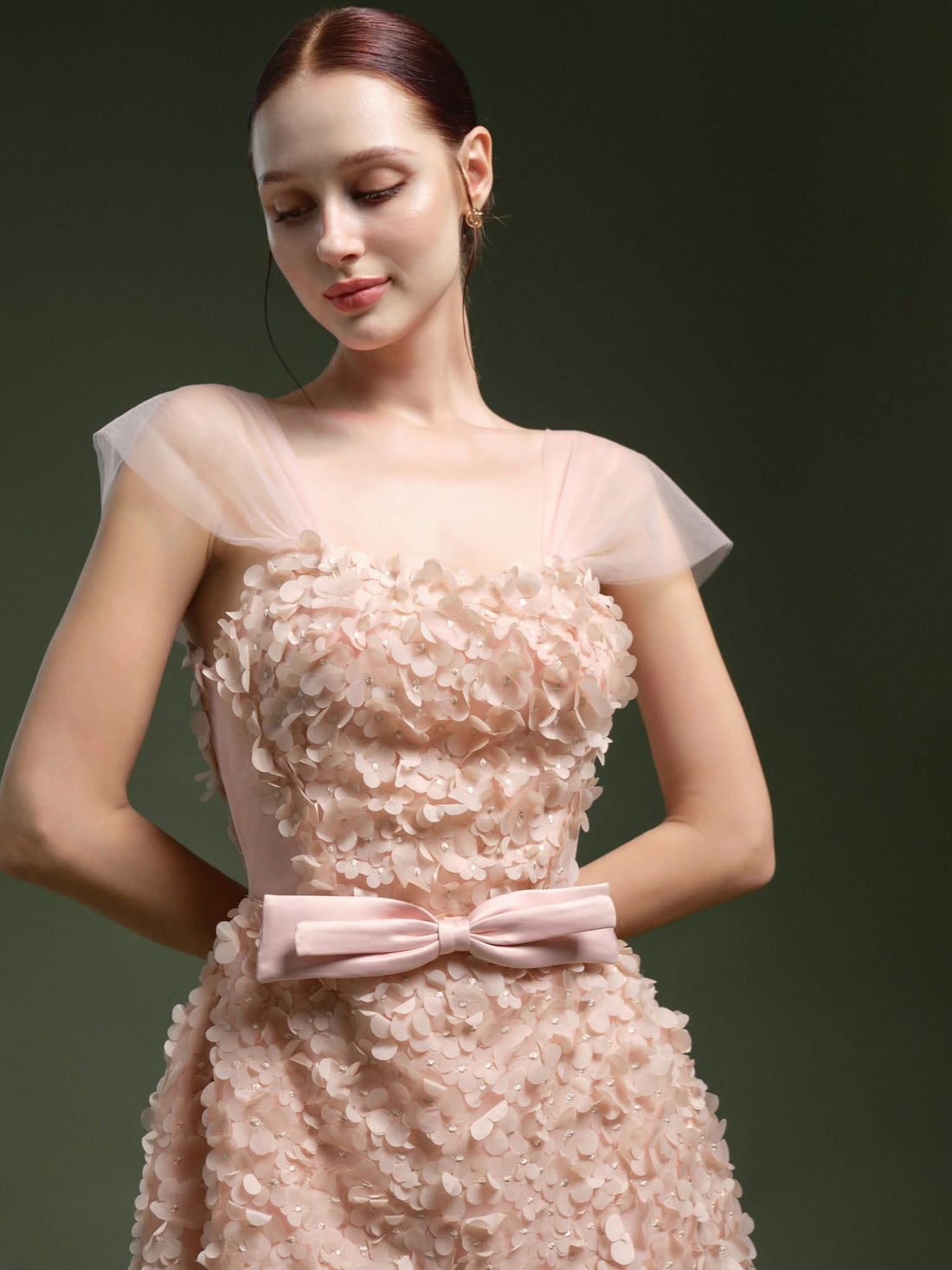 XY Bymyxy Pastel Pink Floral Short Dress