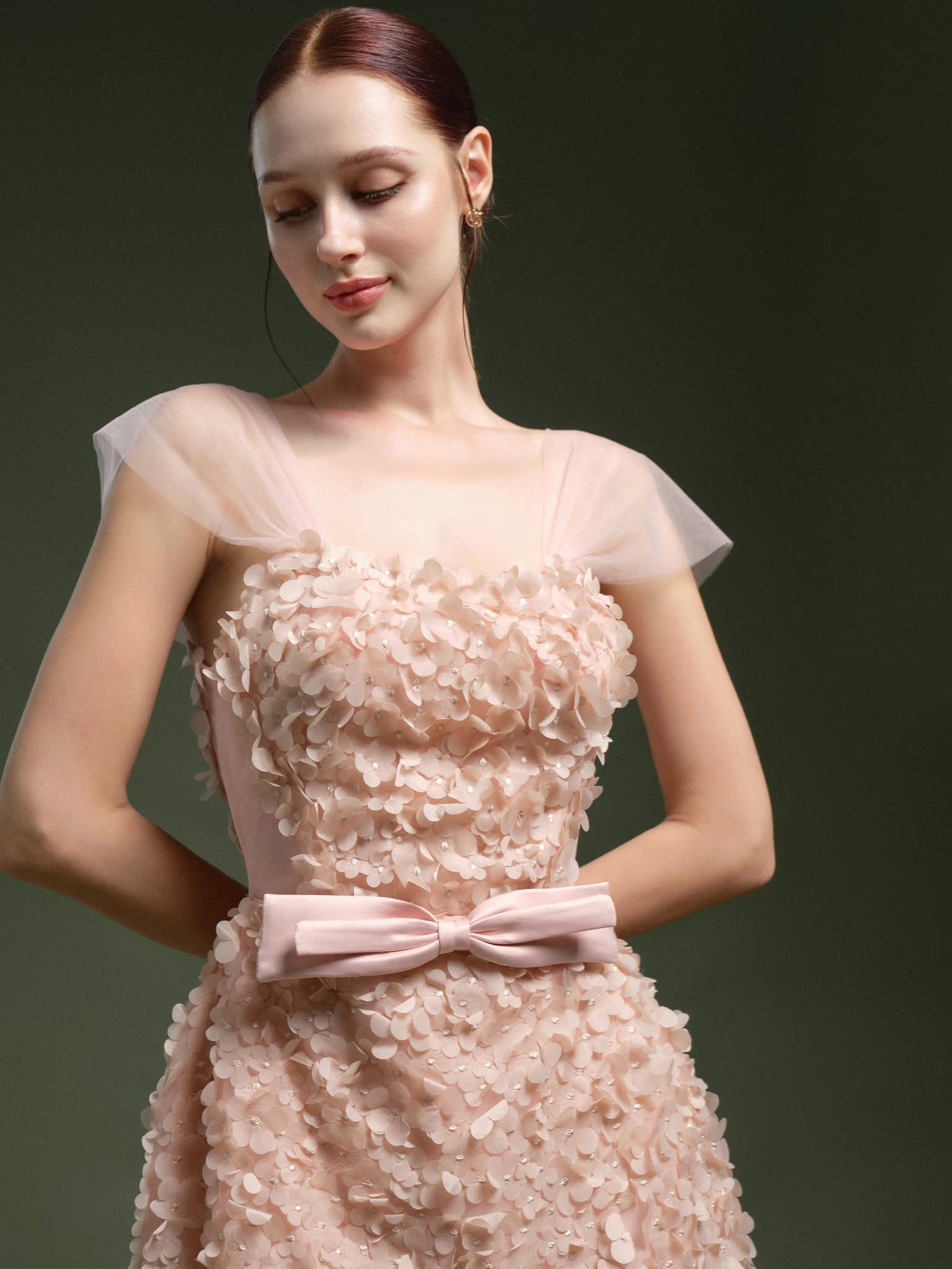 XY Bymyxy Pastel Pink Floral Short Dress