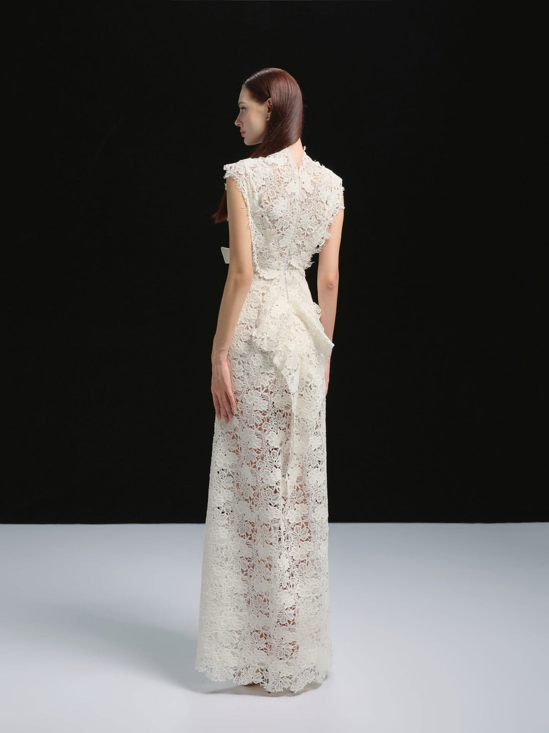 XY Bymyxy Floral 3D Lace Long Dress
