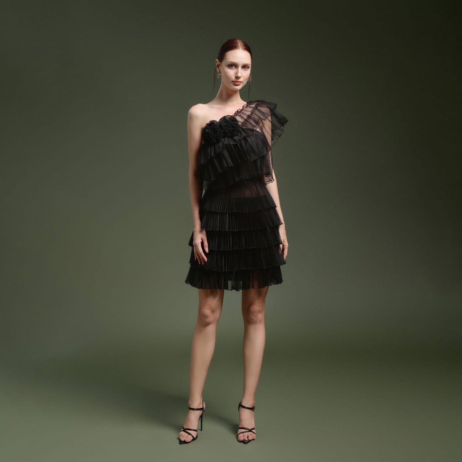XY Bymyxy Black Off-Shoulder Mini Dress