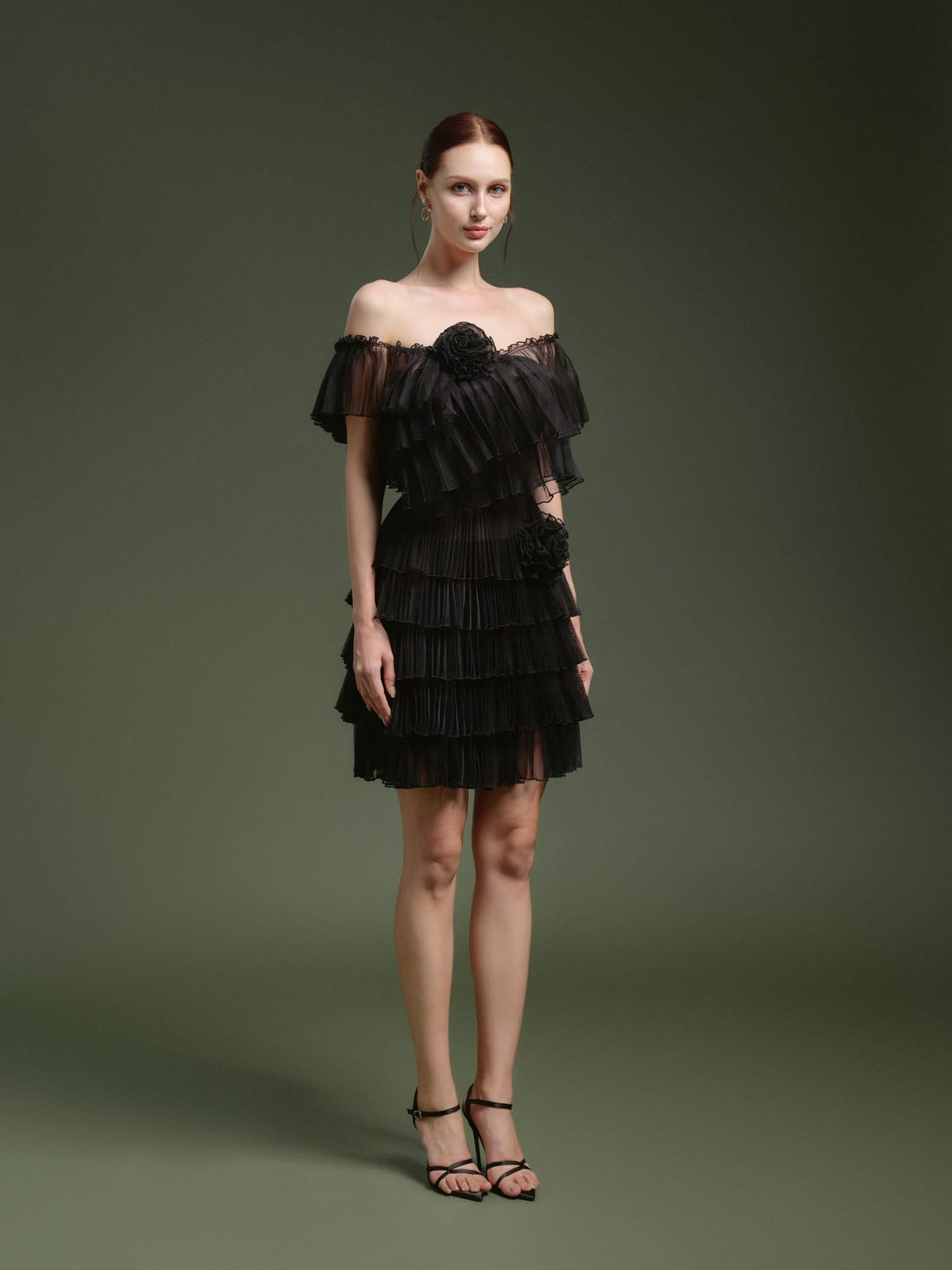 XY Bymyxy Black Off-Shoulder Mini Dress