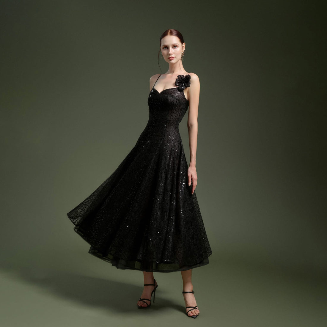 XY Bymyxy Black Swan Midi Dress