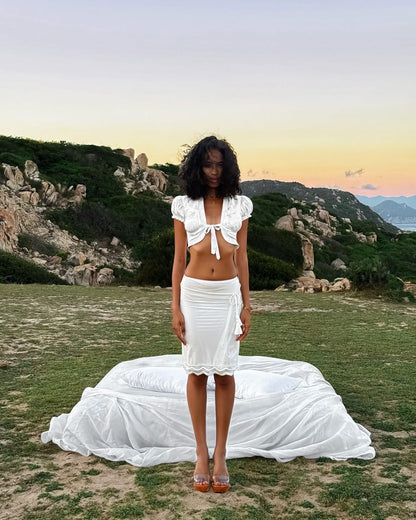 Huelley Huelley Marta Top - White