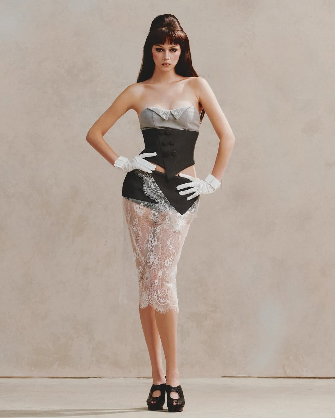 Ibiboss GRE CORSET & GRE LACE SKIRT