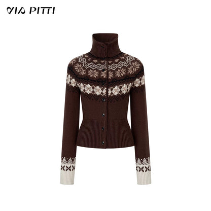 VIA PITTI VIADK661 Fel Island Woolen High Collar Sweater