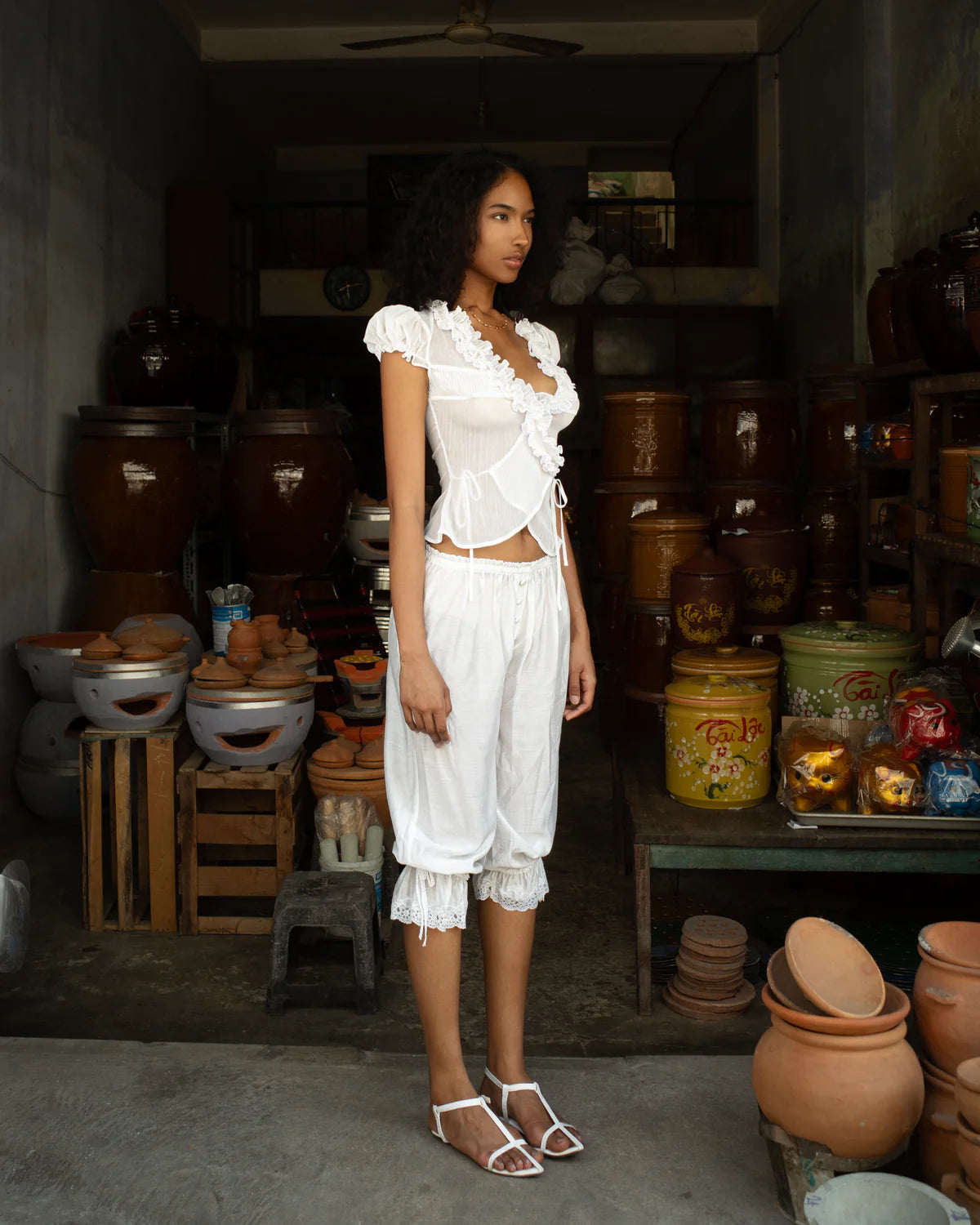 Huelley Huelley Namy Top - White