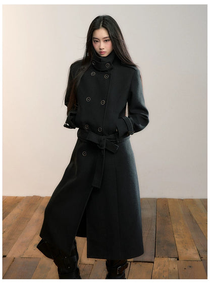 VIA PITTI VIADC632 Two in one detachable woolen jacket
