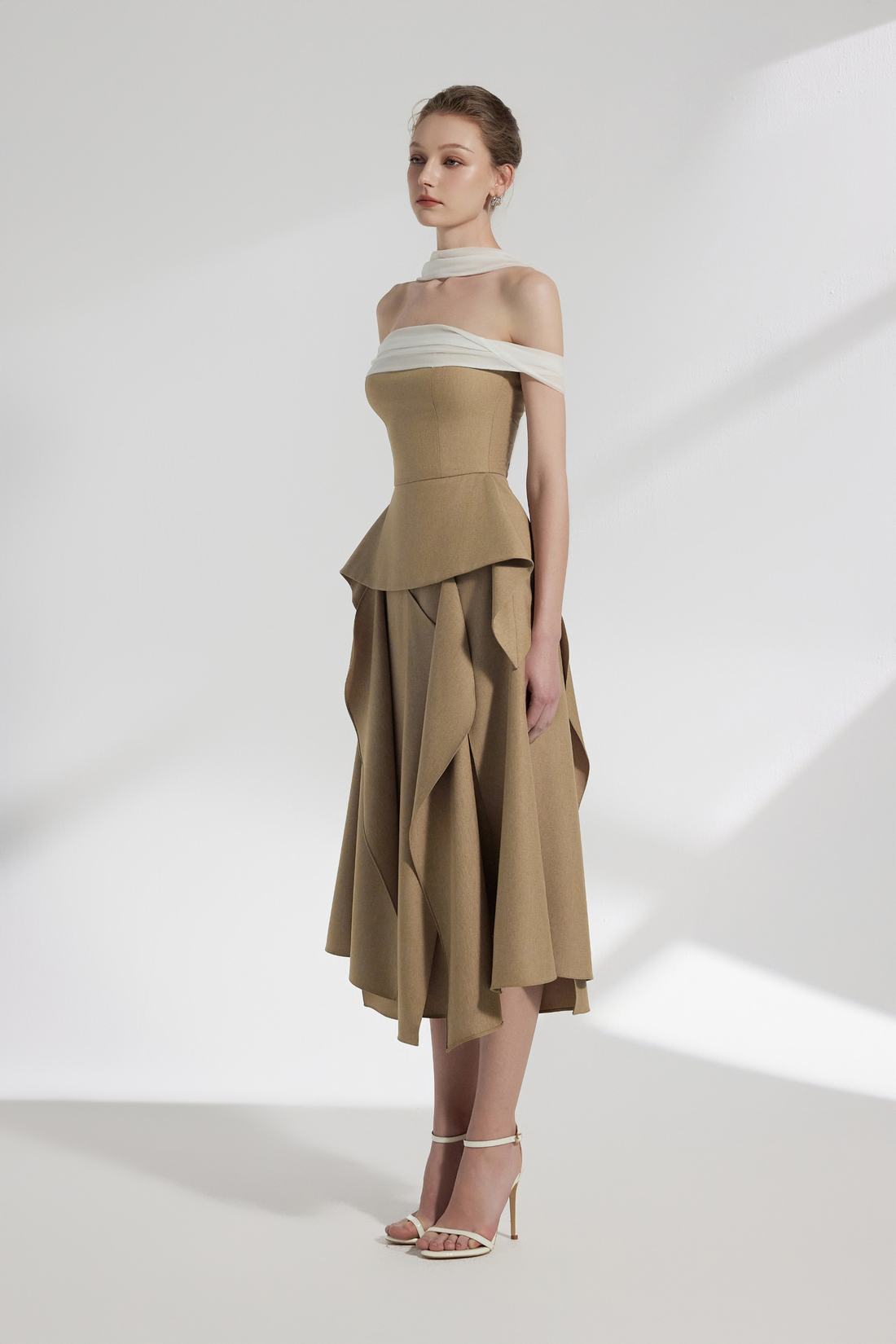 BYDENIO Elle Layered Midi Skirt