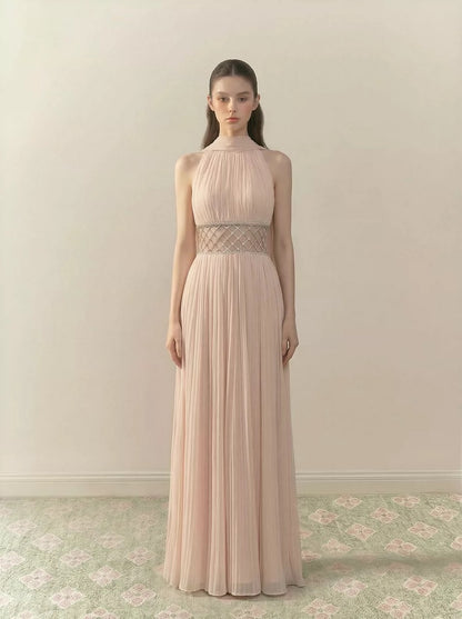 SeaRisen Hand woven diamond belt waist cinching dress