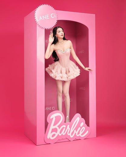 LANE Cì Bloom Dress-Pink