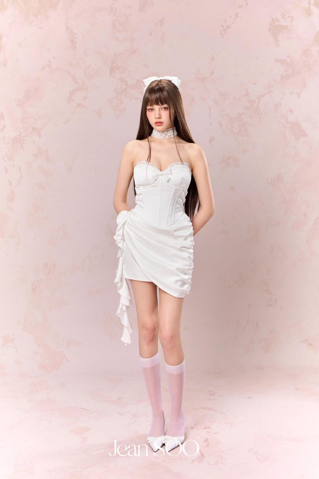 Jean Soo Corset straps mini dress