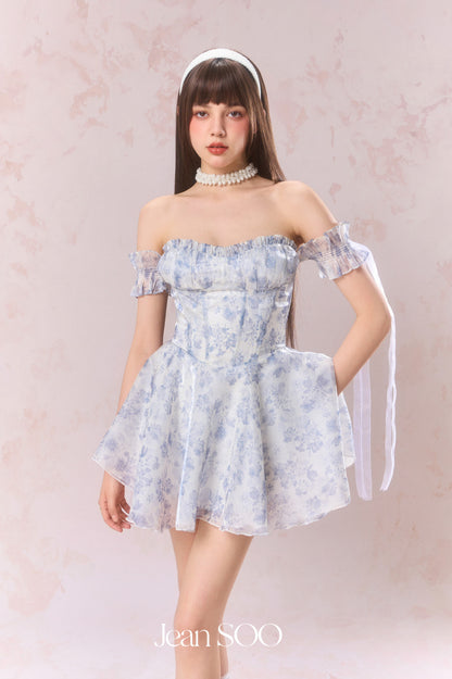 Jean Soo Off shoulder wave light strapless dress
