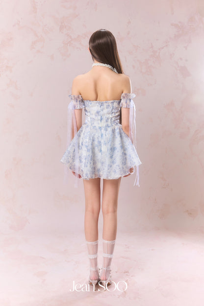 Jean Soo Off shoulder wave light strapless dress